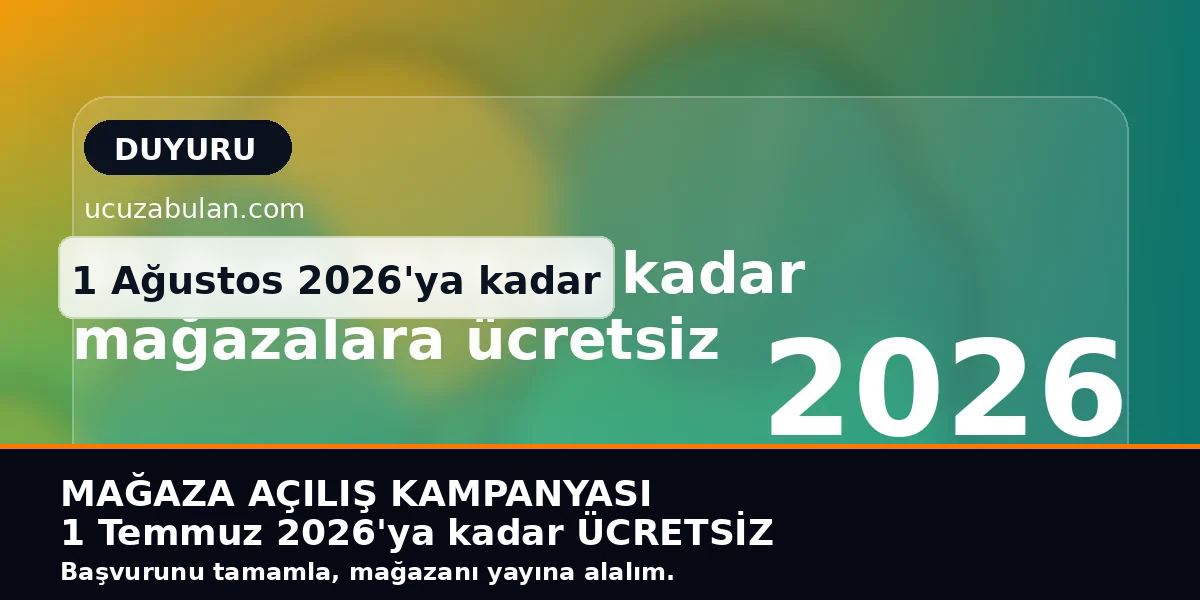 Mağaza açılış kampanyası