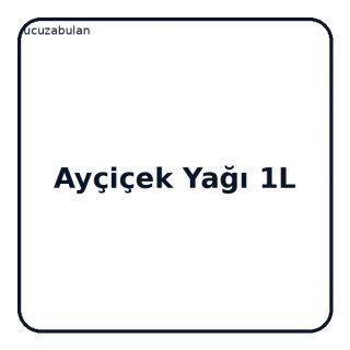 Ayçiçek Yağı 1 L