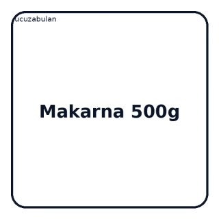 Spagetti Makarna 500 g